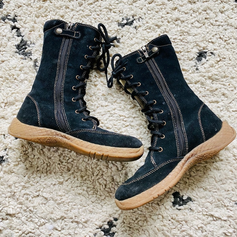 Primigi Enora Black Suede Girls Boots